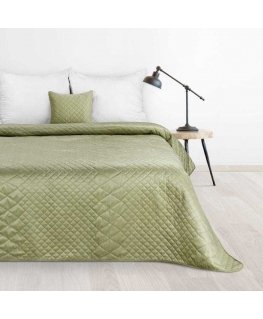 Eurofirany DESIGN 91 LUIZ / 3 Aksominė lovatiesė, dygsniuota karšto spaudimo būdu su geometriniu raštu, 220X240 cm, spalva: švie