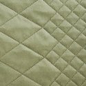 Eurofirany DESIGN 91 LUIZ / 3 Velvet bedspread, quilted by hot pressing with a geometric pattern, 220X240 cm, color: light green Eurofirany DESIGN 91 LUIZ / 3 Velvet bedspread, quilted by hot pressing with a geometric pattern, 220X240 cm, color: light green