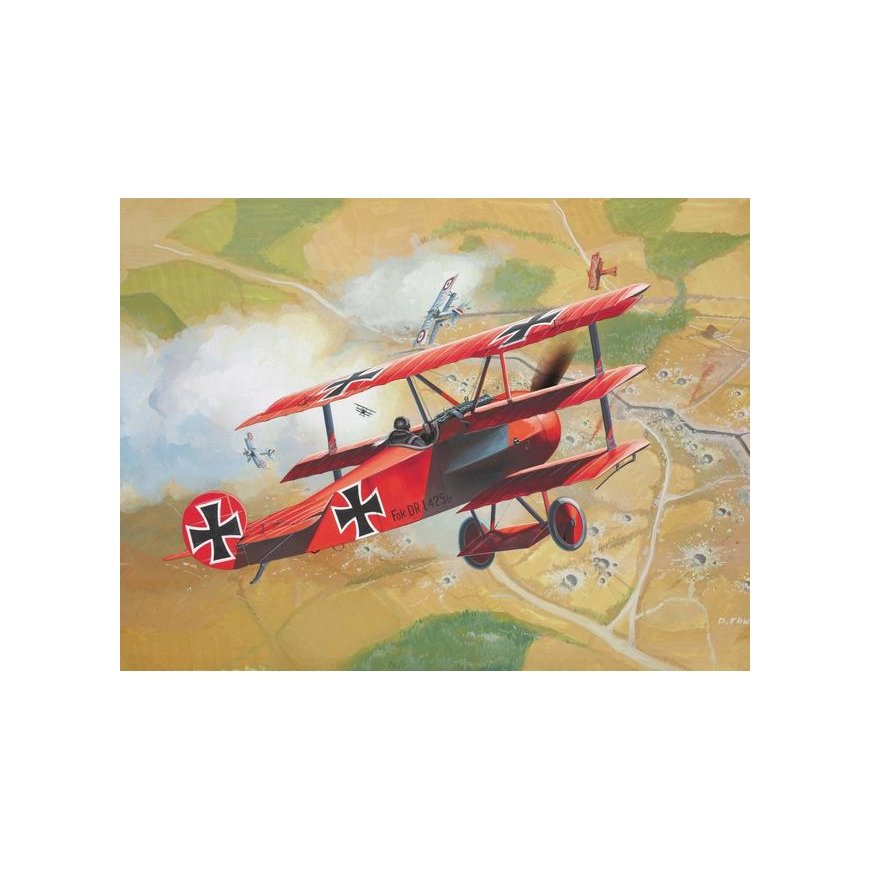 Revell Fokker DR. 1 Triplane Fiksētu