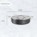 Tefal Jamie Oliver Cook's Classics HA -paistokattila lasikannella 30 cm/5,4 L, musta