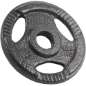 Set of cast iron weights 4x1.25kg, hole 31mm, plate with handles, REBEL ACTIVE Set of cast iron weights 4x1.25kg, hole 31mm, plate with handles, REBEL ACTIVE
