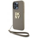 Case DKNY DKHCP15LPBSWSE iPhone 15 Pro 6.1" beige/beige hardcase Wrist Strap Stock Logo Case DKNY DKHCP15LPBSWSE iPhone 15 Pro 6.1" beige/beige hardcase Wrist Strap Stock Logo