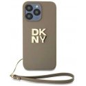 Dėklas DKNY DKHCP15LPBSWSE iPhone 15 Pro 6.1" smėlio spalva/beige hardcase Wrist Strap Stock Logo Dėklas DKNY DKHCP15LPBSWSE iPhone 15 Pro 6.1" smėlio spalva/beige hardcase Wrist Strap Stock Logo