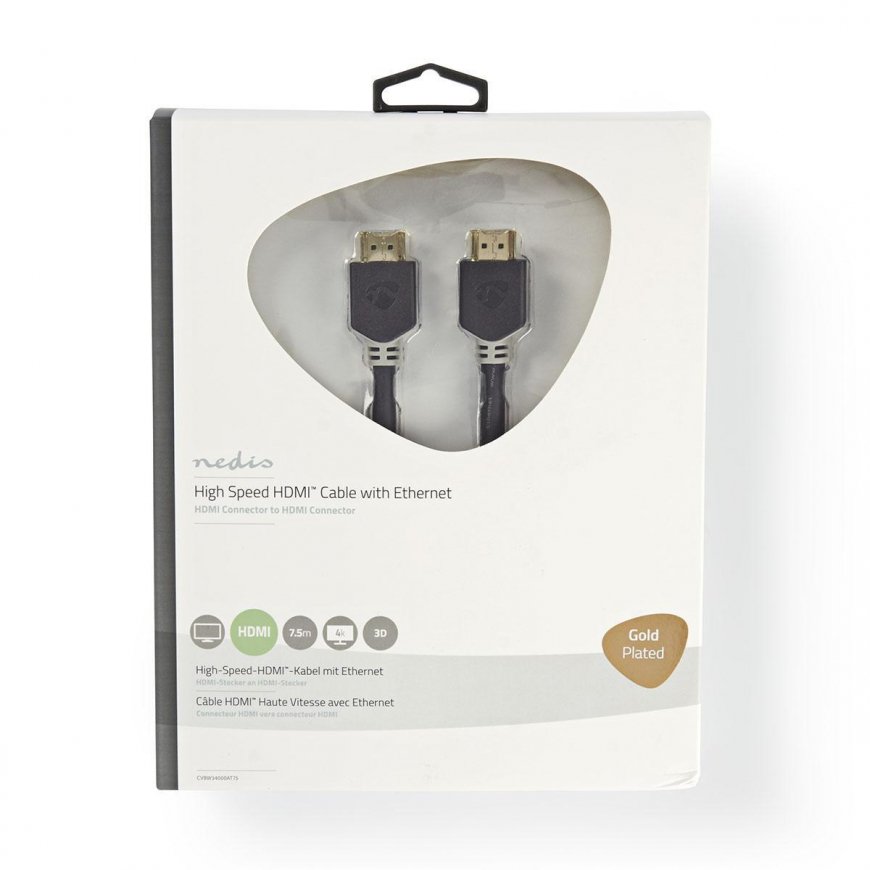 Nedis CVBW34000AT75 HDMI cable 7.5 m HDMI Type A (Standard) Anthracite – 3