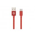 Swissten 71522106 USB kabelis USB 2.0 0,2 m USB A Micro-USB B Sarkans Swissten 71522106 USB kabelis USB 2.0 0,2 m USB A Micro-USB B Sarkans
