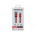 Swissten 71522106 USB кабель USB 2.0 0,2 m USB A Micro-USB B Красный Swissten 71522106 USB кабель USB 2.0 0,2 m USB A Micro-USB B Красный