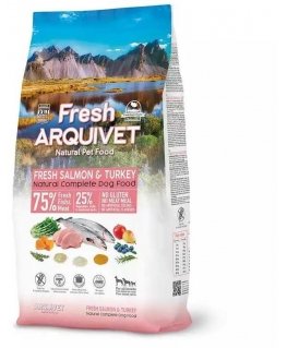 Arquivet fresh - półwilgotna dog food - salmon with turkey - 10kg