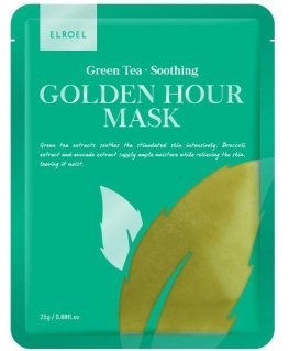 Elroel Golden Hour Mask soothing face mask Green tea 25g