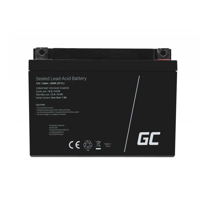 Green Cell AGM35 automobilio akumuliatorius Rūgštinis akumuliatorius (VRLA) 26 Ah 12 V Motociklas – 2