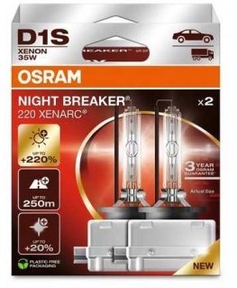 OSRAM D1S XENARC NIGHT BREAKER 220 - 3-year warranty