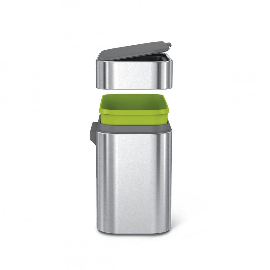 simplehuman CW1645 šiukšliadėžė 4 L Stačiakampio formos Nerūdijančiojo plieno – 4