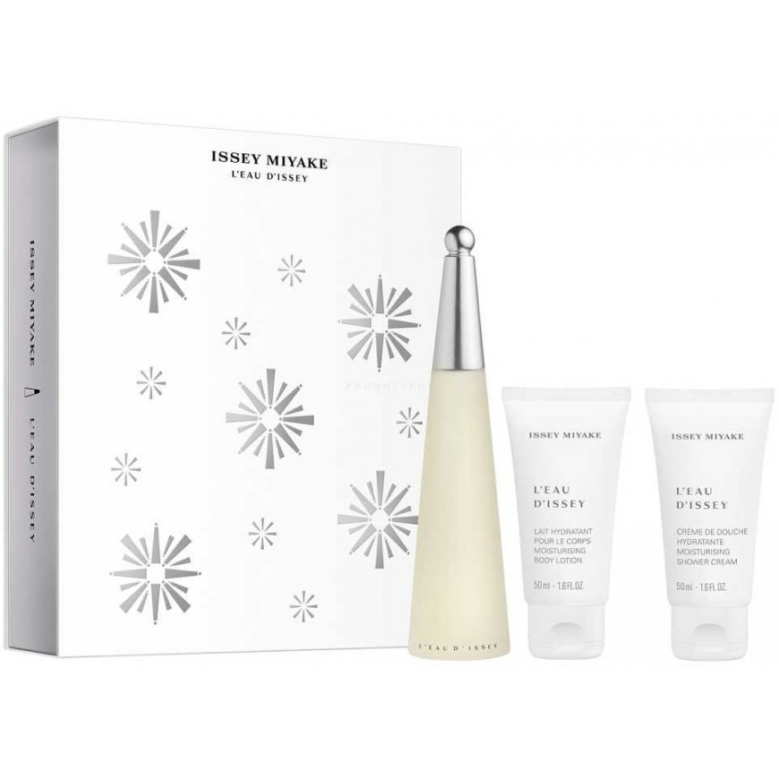 Xmas 2023 Set Issey Miyake: L'Eau d'Issey, Eau De Toilette, For Women, 50 ml + L'Eau d'Issey, Moisturizing, Losjonas kūnui, 50 m