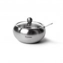 Fissman Sugar bowl with glass lid 560 ml (stainless steel) Fissman Sugar bowl with glass lid 560 ml (stainless steel)