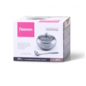Fissman Sugar bowl with glass lid 560 ml (stainless steel) Fissman Sugar bowl with glass lid 560 ml (stainless steel)