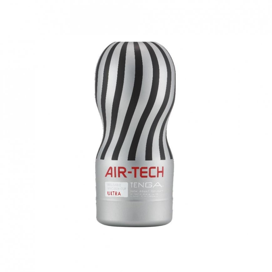 Tenga AIR-TECH ULTRA Slankiojamasis masturbatorius vyrams Sidabras Termoplastinis elastomeras (TPE)