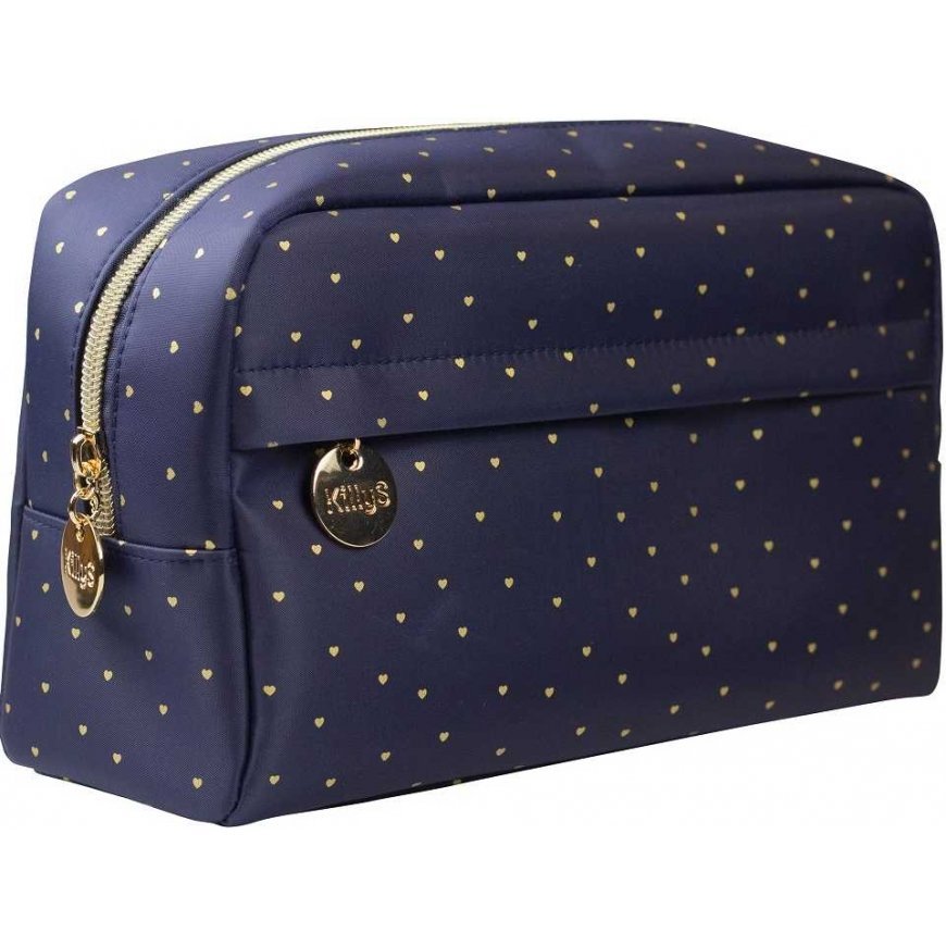 Killys Golden Heart Large Cosmetic Bag