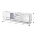 Cama QIU 160 TV stovas / baldas garso ir vaizdo aparatūrai 4 spintos Cama QIU 160 TV stovas / baldas garso ir vaizdo aparatūrai 4 spintos