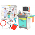Lean Toys Little Doctor Set Medicininis vežimėlis Rentgeno EKG priedai Lean Toys Little Doctor Set Medicininis vežimėlis Rentgeno EKG priedai