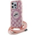 Case Karl Lagerfeld KLHMP15LHCKCKLCP iPhone 15 Pro 6.1" pink hardcase IML Crossbody Monogram Karl & Choupette Head MagSafe Case Karl Lagerfeld KLHMP15LHCKCKLCP iPhone 15 Pro 6.1" pink hardcase IML Crossbody Monogram Karl & Choupette Head MagSafe