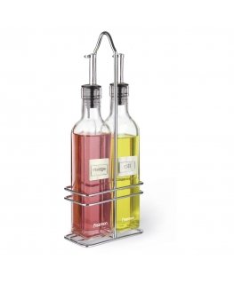 Fissman Set of bottles for oil and vinegar on a tray 250 ml (glass)