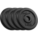 Ketaus svarelių rinkinys 4x2.5kg, skylė 31mm, klasikinė plokštelė, REBEL ACTIVE Ketaus svarelių rinkinys 4x2.5kg, skylė 31mm, klasikinė plokštelė, REBEL ACTIVE