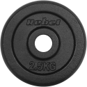 Set of cast iron weights 4x2.5kg, hole 31mm, classic plate, REBEL ACTIVE Set of cast iron weights 4x2.5kg, hole 31mm, classic plate, REBEL ACTIVE