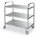 Waiter trolley, 3 shelves, stainless steel, up to 225Kg - Hendi 810101 Waiter trolley, 3 shelves, stainless steel, up to 225Kg - Hendi 810101