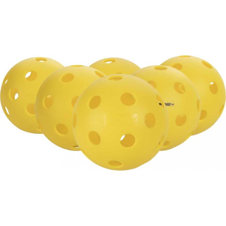 Onix Fuse vidaus Piklbolo kamuoliukai, 6 vnt. geltona