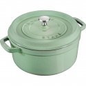 Staub apaļais čuguna pods - 2,6 l, piparmētra Staub apaļais čuguna pods - 2,6 l, piparmētra