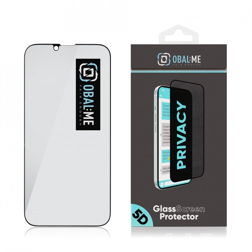 OBAL:ME Privacy 5D Glass Screen Protector for Apple iPhone 13|13