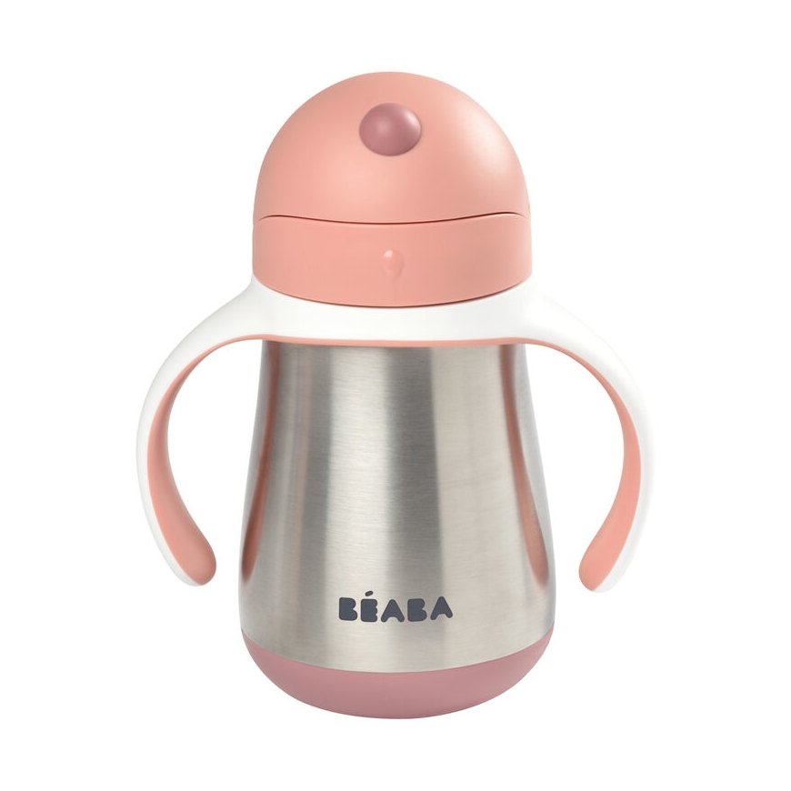 BEABA Stainless Steel Straw Cup бутылочка для кормления 250 ml Розовый