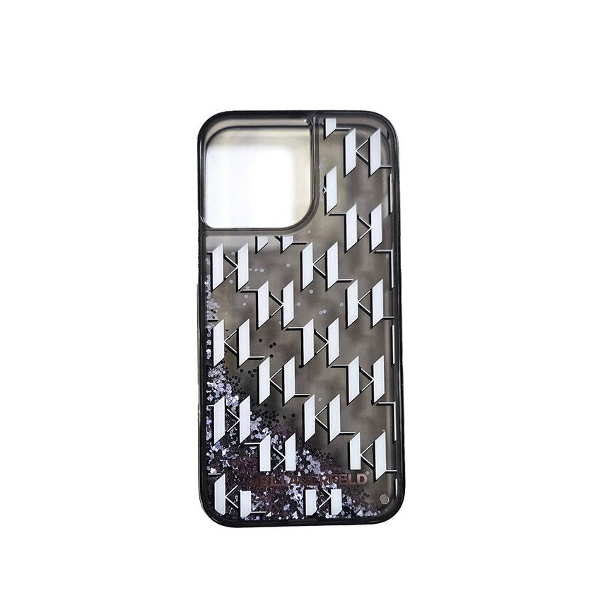 Karl Lagerfeld Liquid Glitter Monogram Gradient Case for iPhone