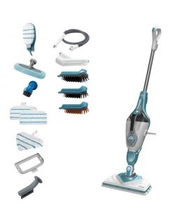 Black & Decker BHSM1610DSM Portatīvs tvaika tīrītājs 0,5 L 1600 W Krāsa "Aqua", Balts