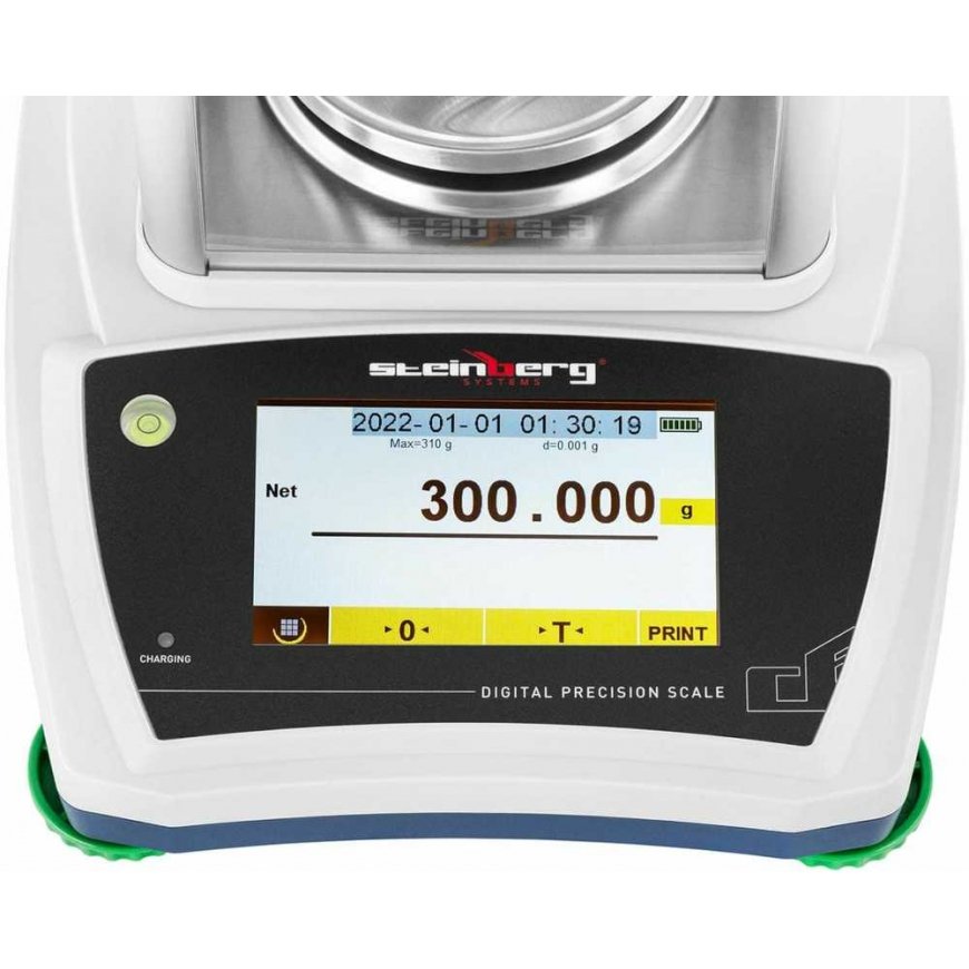 Kitchen scale Steinberg Systems Laboratory analysis scale with glass lid and LCD touch panel 300g / 0.001g – 3