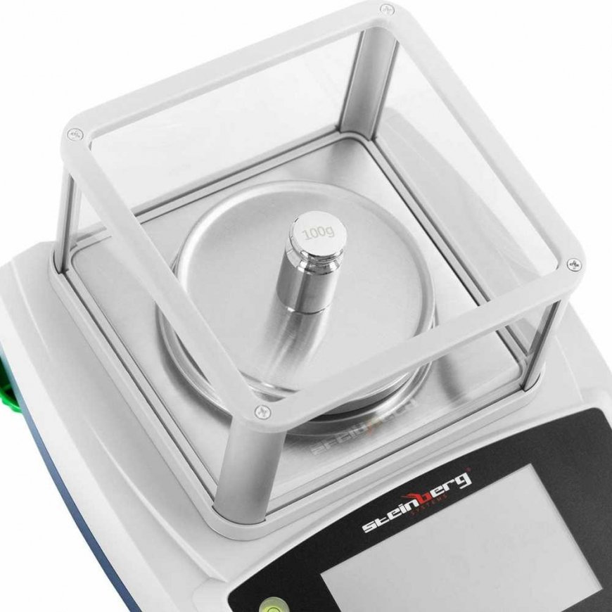 Kitchen scale Steinberg Systems Laboratory analysis scale with glass lid and LCD touch panel 300g / 0.001g – 4