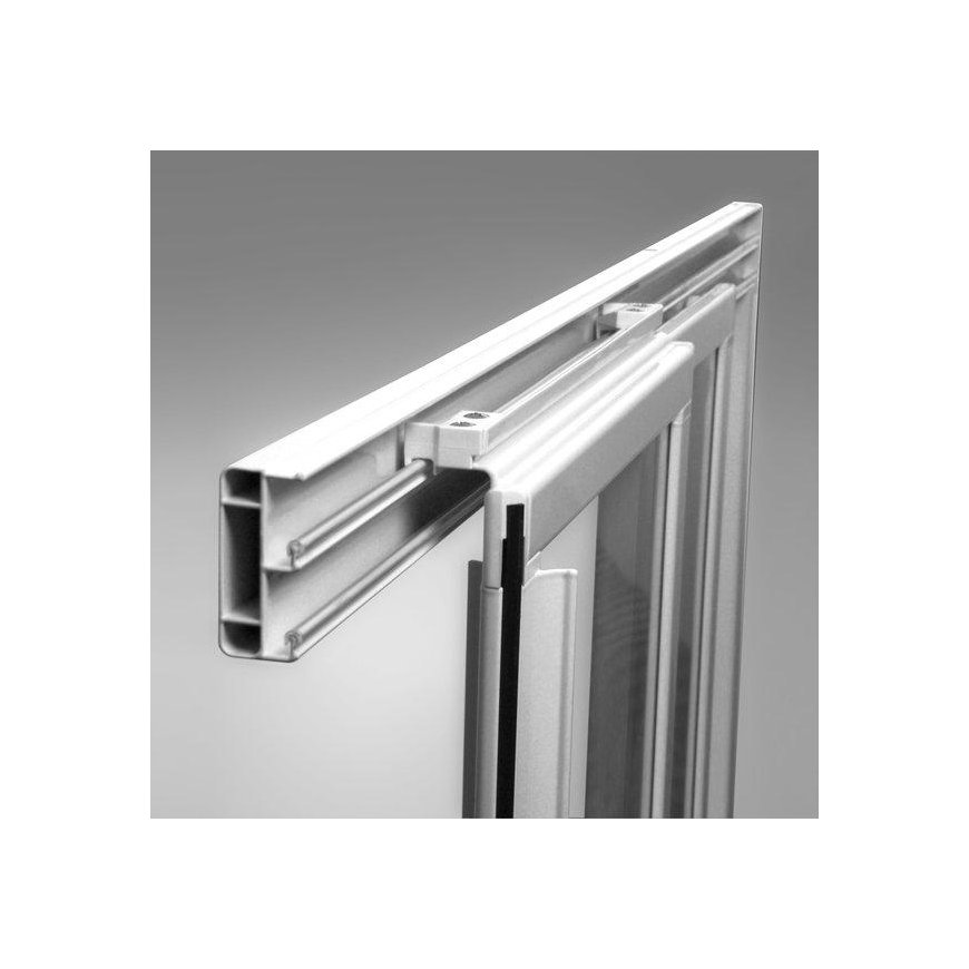 Sliding shower door Ravak Supernova, ASDP3-120 198, black+transparent glass – 5