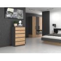 Topeshop M5 ANTRACYT/ARTISAN laatikollinen lipasto Topeshop M5 ANTRACYT/ARTISAN laatikollinen lipasto