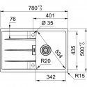 Franke Centro granite sink, CNG 611-78, Black matte Franke Centro granite sink, CNG 611-78, Black matte