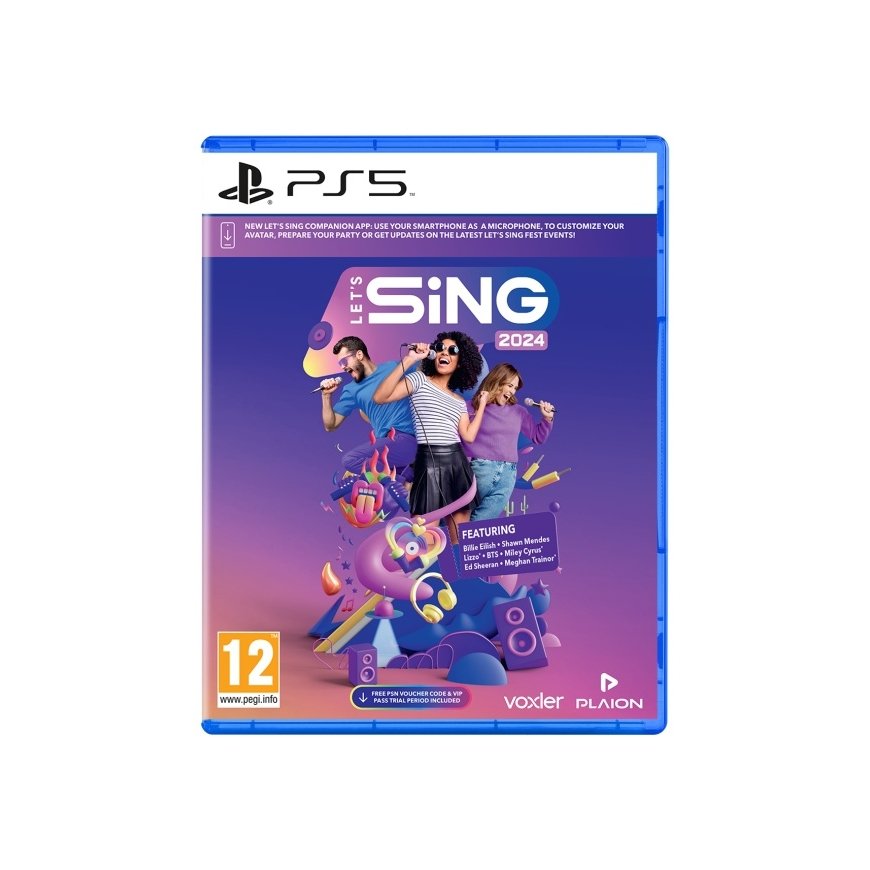 GAME Let's Sing 2024 Vakio Saksa, Englanti, Espanja, Ranska, Italia PlayStation 5