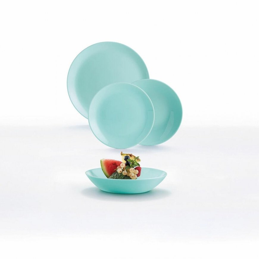 Serwis obiadowy dla 6 osób Diwali Light Turquoise 18-elementowy LUMINARC – 4
