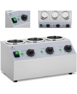 Royal Catering Bottle warmer for hot sauces 3x 1L 40-90C 550W