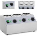 Royal Catering Bottle warmer for hot sauces 3x 1L 40-90C 550W