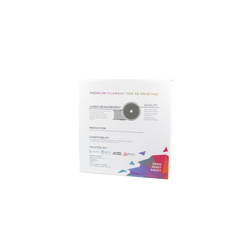 Spectrum 5903175657015 3D-tulostusmateriaali Polymaitohappo (PLA) musta 1,4 kg – 4