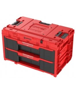 Q-Brick QBRICK ONE tool box with 2 drawers 2.0 Red