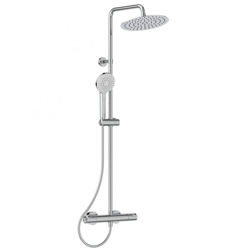 Stacionari dušo sistema Ideal Standard Ceratherm T50, su Ø250 galva ir rankiniu dušu, chrom – 3