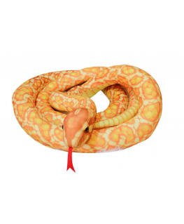 Lean Toys Plush Golden Snake Mascot 110 cm
