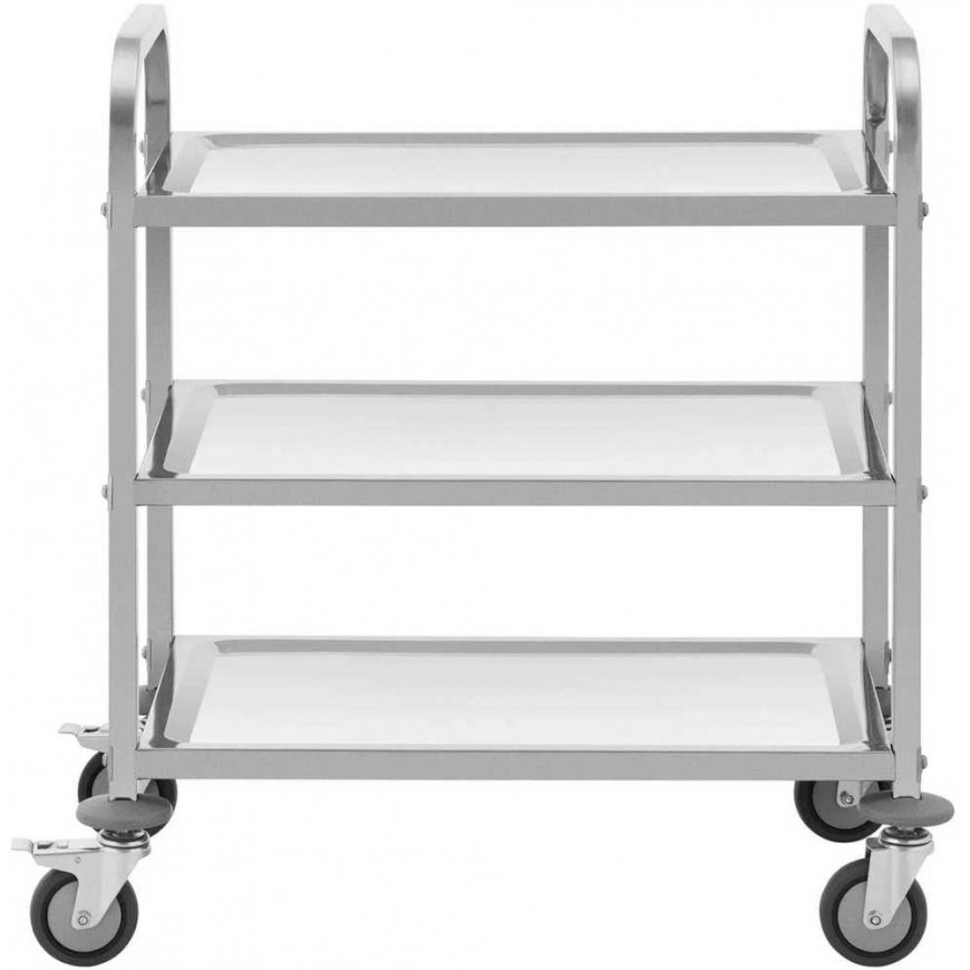 Royal Catering Vežimėlis kelnerski cateringowy do serwowania 3 półki 69 x 34 cm do 81 kg – 2