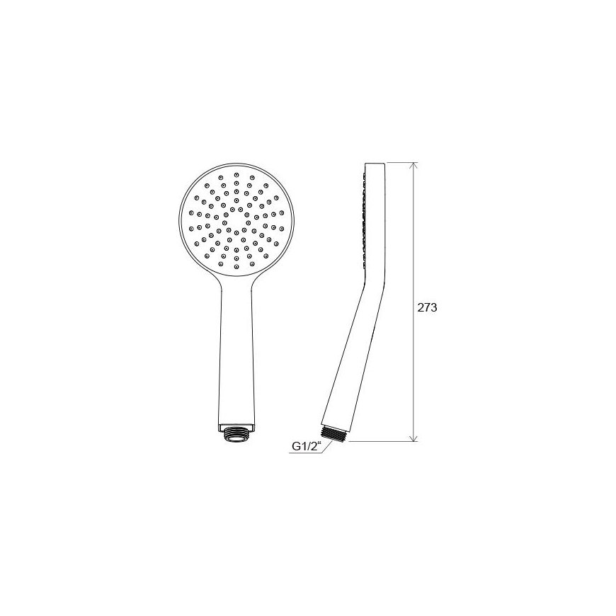 Dušo galvutė Ravak Flat, S 1 funkcijos, 100 mm, 960.00 – 2