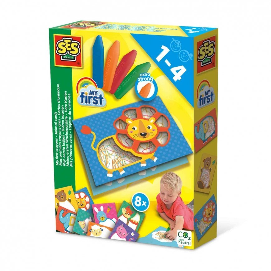 SES Creative My First crayons - Animal cards
