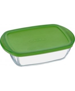 Pyrex PYRG4CRC23H ruoansäilytysrasia Suorakulmainen Laatikko Vihreä, Läpinäkyvä 1 kpl